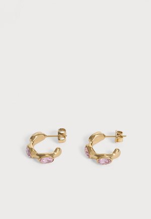 Guess, CRYSTAL LOVE - Boucles d'oreilles - gold-coloured/pink