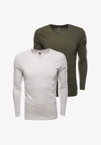 Unausgewählt, beige and dark olive