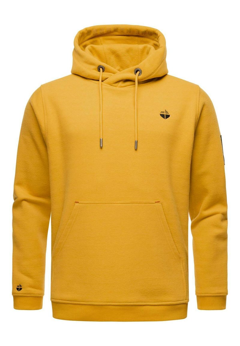STONE HARBOUR BODO SHAIN - Felpa con cappuccio - mustard yellow