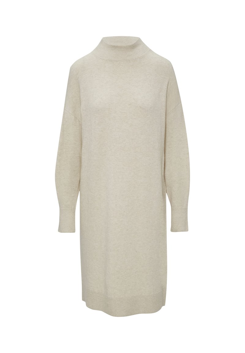 s.Oliver Gebreide jurk beige mêleerd s.Oliver Gebreide jurk beige mêleerd