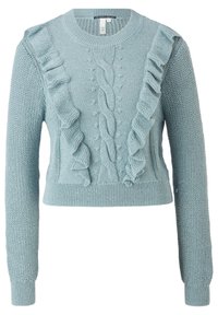QS Pullover - mottled turquoise
