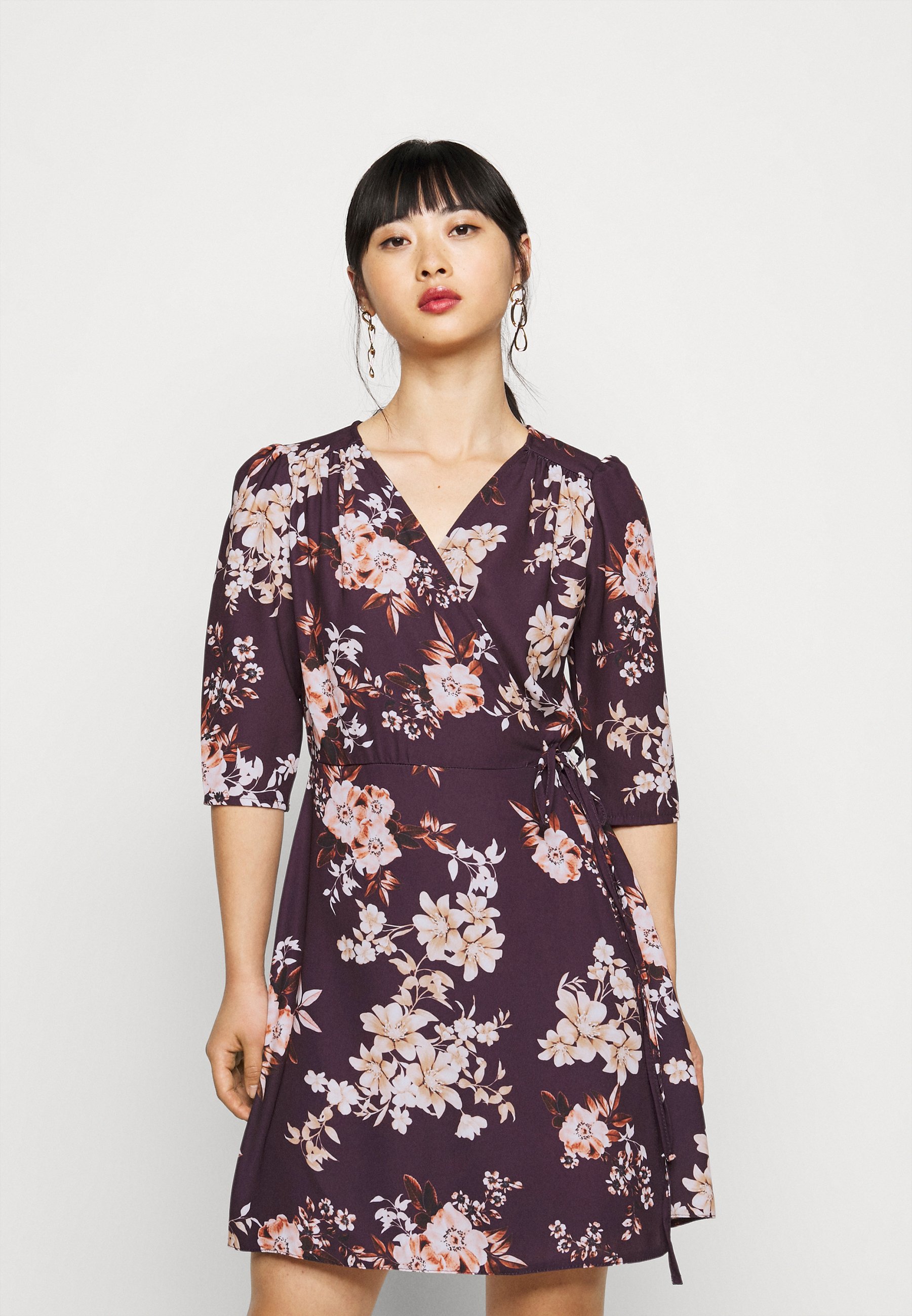 petite wrap dress