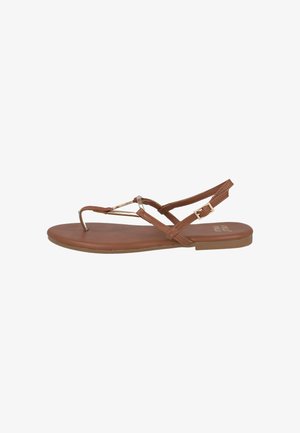Pink Desert, KK1029 SANDALIAS ESCLAVAS PLANAS MUJER - Sandalias de dedo - camel