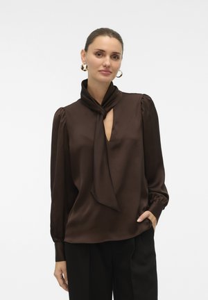 VMNINI CIA LS GA - Blouse - chocolate torte