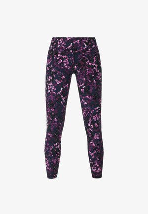 Sweaty Betty, POWER WORKOUT LEGGINGS - Tights - purple lilypad print