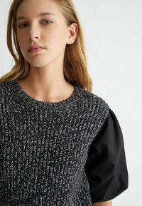 LIU JO Stickad klänning - black