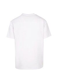 Merchcode BRANDALISED-BARCODE LEOPARD HEAVY - Triko s potiskem - white