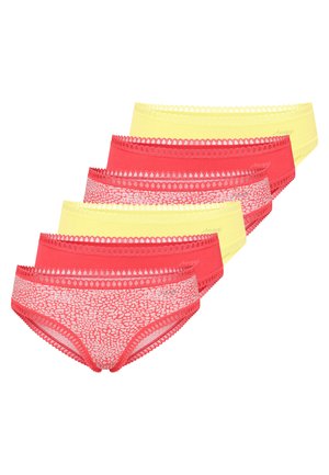 6ER PACK - Briefs - rot   gelb
