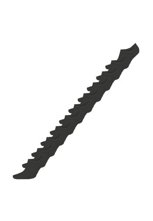 Sort gummimåtte med en bølget overflade og flere sammenkoblede sektioner, designet til greb og holdbarhed.
