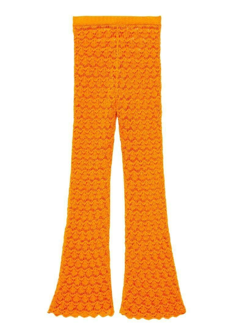 Mango Broek oranje