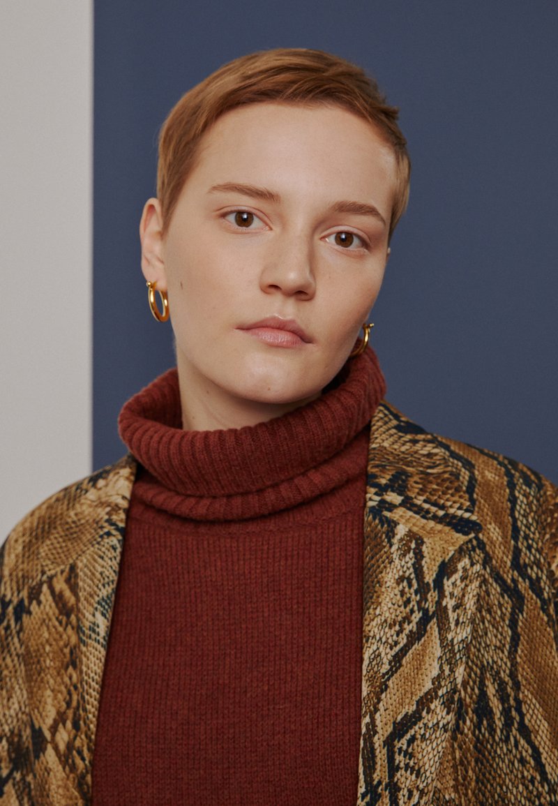 Damen Bekleidung | Christopher Kane ZIP OVERSIZED Strickpullover brown/braun - VI11634 Damen Bekleidung | Christopher Kane ZIP OVERSIZED Strickpullover brown/braun - VI11634