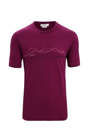 icebreaker MERINO TECH LITE II - T-shirt z nadrukiem