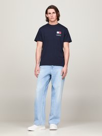 Tommy Jeans SLIM DNA TEE 2 PACK  - T-shirt con stampa - black/dark night navy