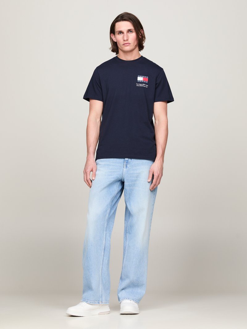 Tommy Jeans SLIM DNA TEE 2 PACK  - T-shirt con stampa - black/dark night navy