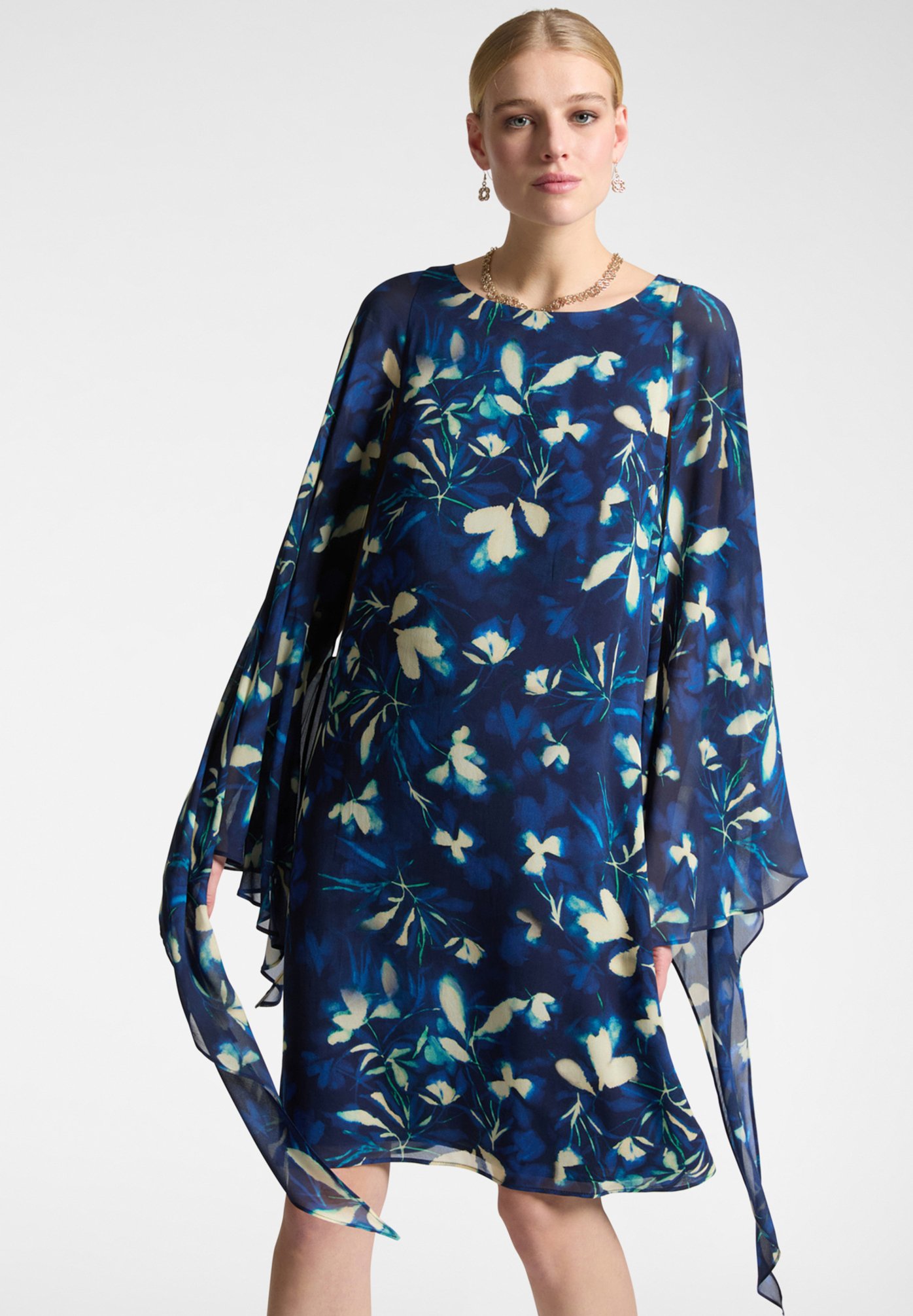 Elena Mirò ELEGANTE STAMPATO Vestito casual blu