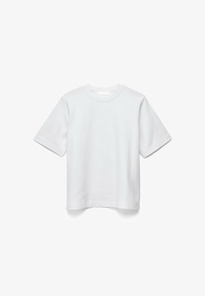 NA-KD, OVERSIZED HEAVY T-SHIRT - Základné tričko - white
