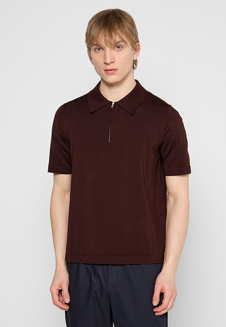 sandro Poloshirt bordeauxrood
