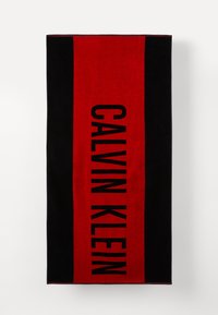 Calvin Klein Swimwear TOWEL BLOCK - Beach towel - flaming chili