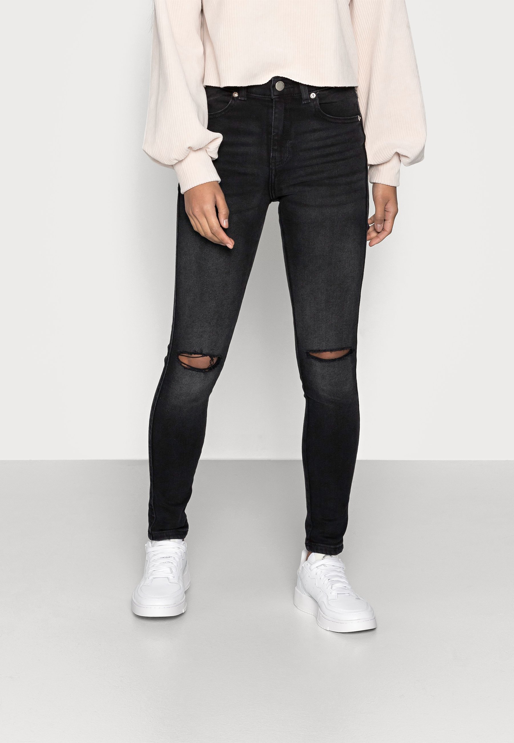 Dr.Denim Petite LEXY - Aptempti džinsai - black/pilkų džinsų - Zalando.lt