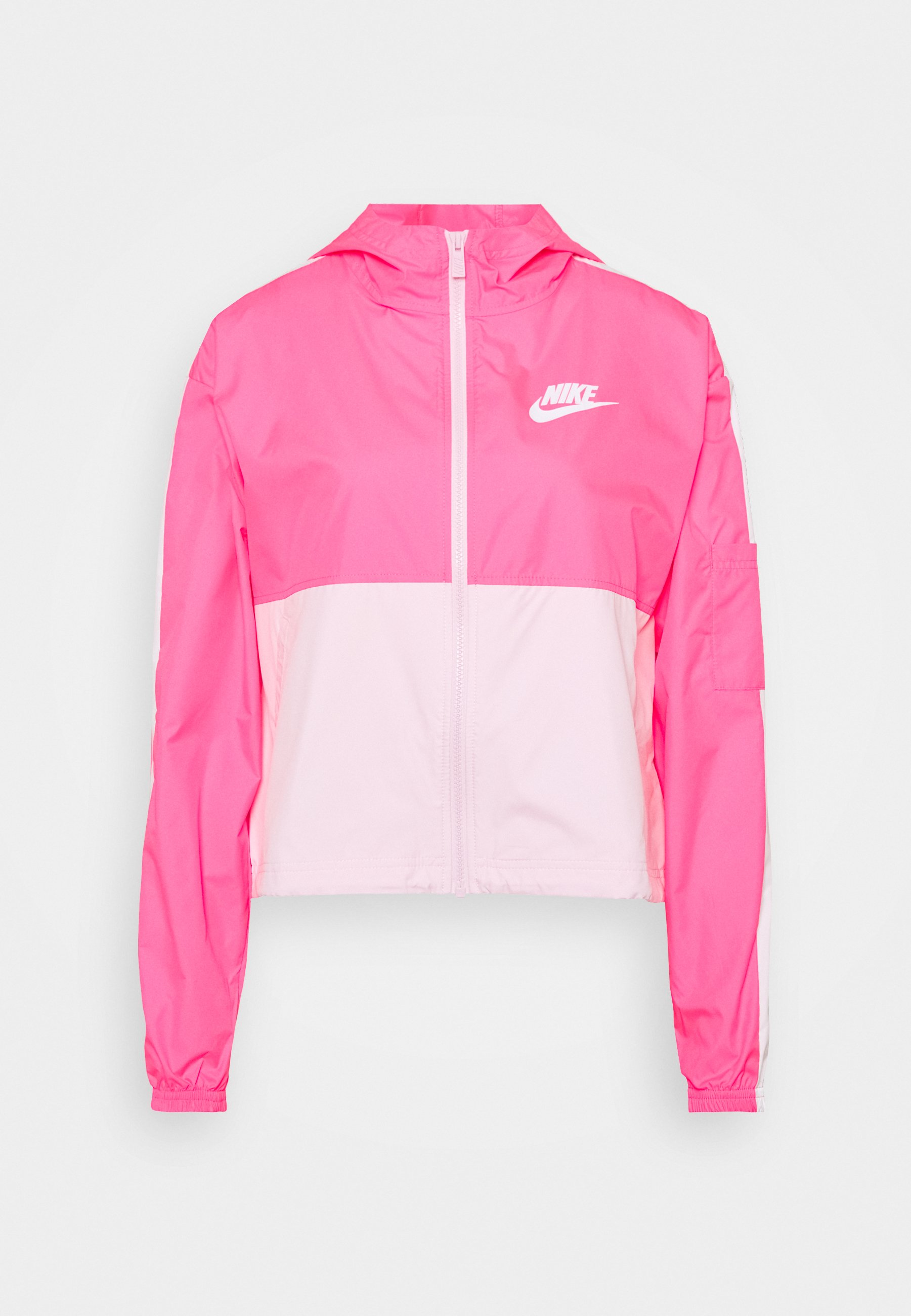 pink and white nike jacket
