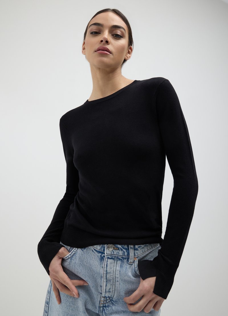 Calliope Strickpullover - nero