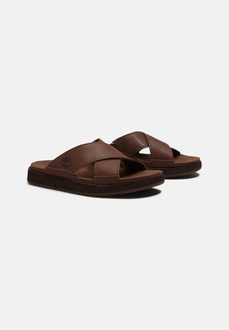 Timberland SLIDE - Pantofle - dark brown
