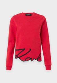 SIGNATURE HEM - Bluză de molton - racing red
