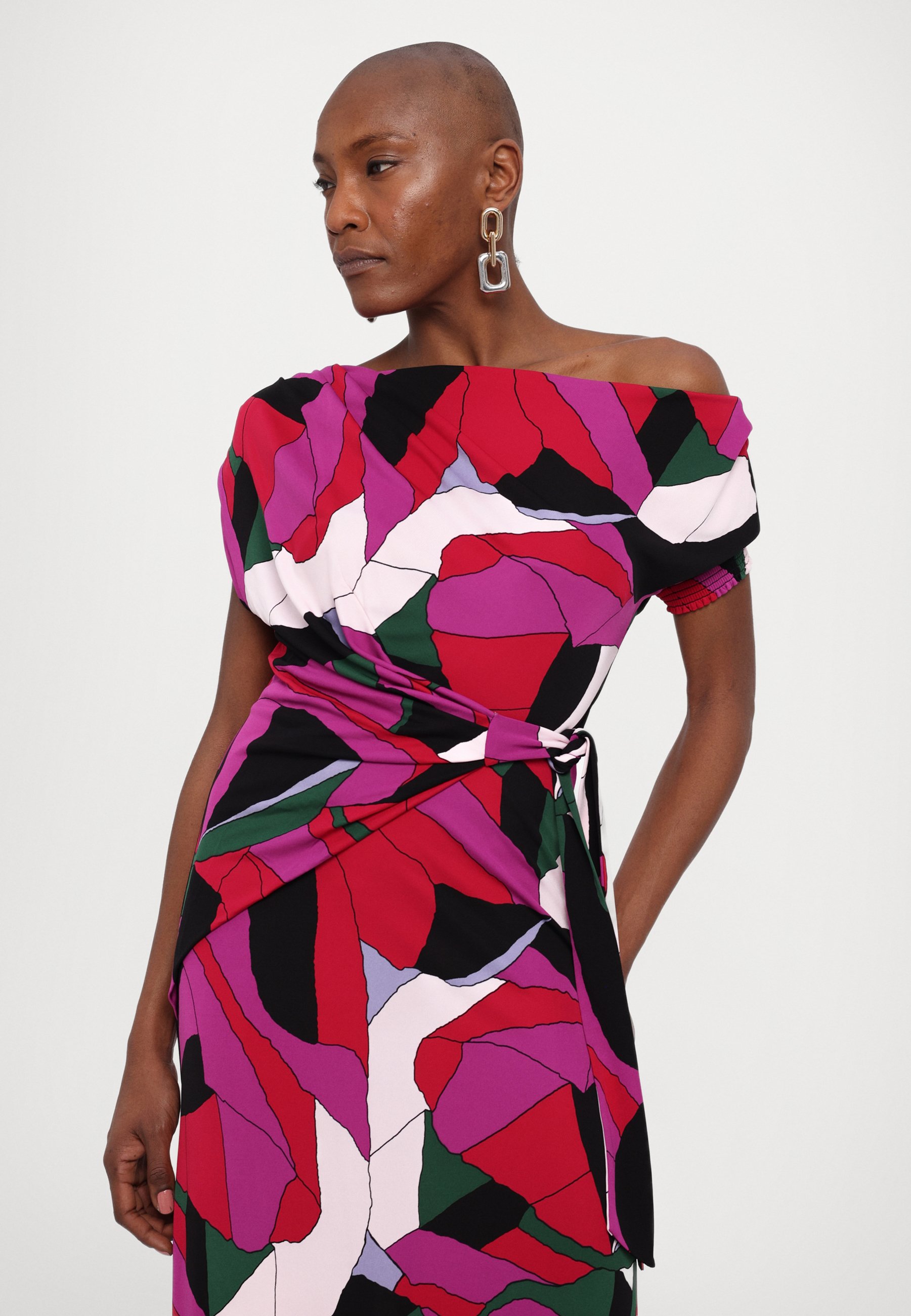 DVF ワンピース Eliana printed maxi dress998381 Eliana printed maxi dress in multicoloured - Diane Von