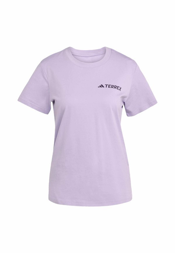 MOUNTAIN TEE - Print T-shirt - powder plum4