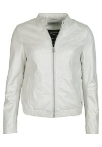 Maze IM METALLIC LOOK - Lederjacke - white metallic