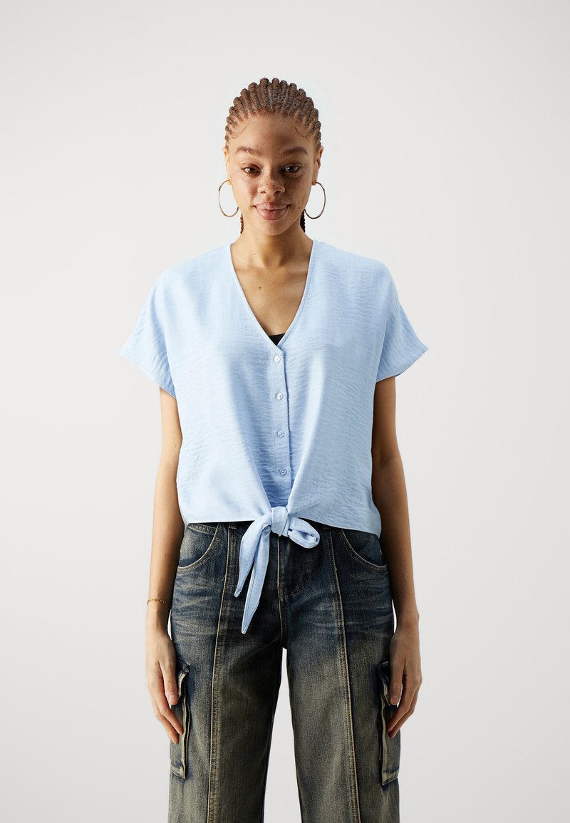 Vero Moda - VMMELONY KNOT - Bluse - vista blue, Vergrößern