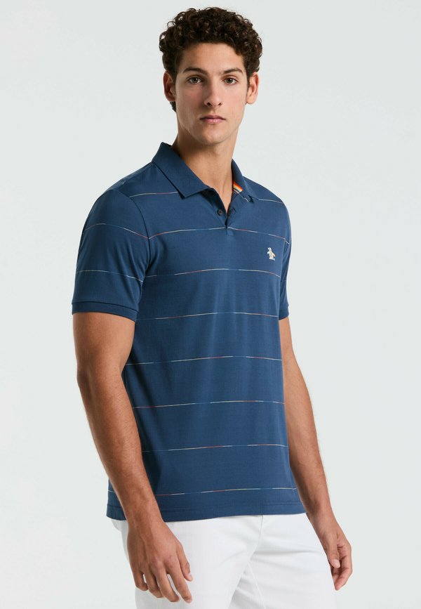 PRIDE SPACE DYE STRIPE SHORT SLEEVE - Poloshirt - sargasso sea