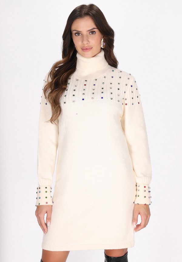 Etuikleid - wollweiss