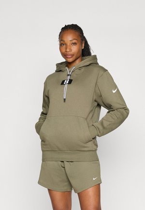 SABRINA HOODIE - Felpa con cappuccio - medium olive/white