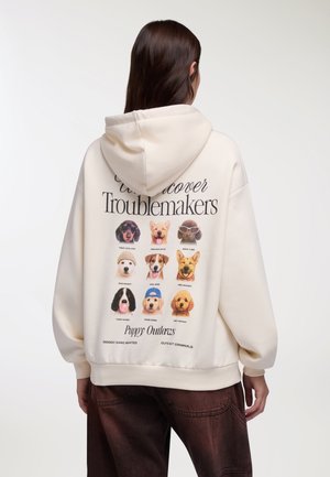 Felpa con cappuccio - avorio