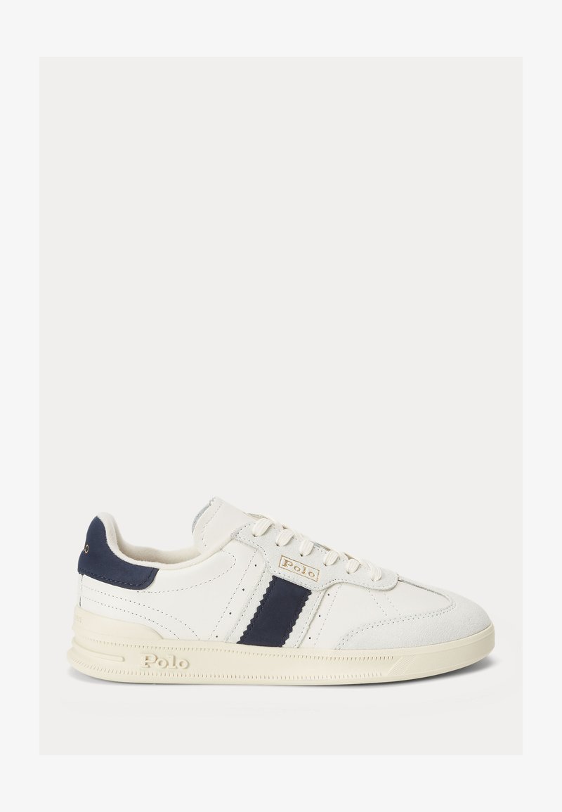 Polo Ralph Lauren HERITAGE AERA LEATHER SUEDE SNEAKER - Sportcipő - bianco/navy