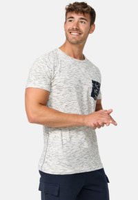 INDICODE JEANS - BLAINE - T-Shirt print - grau Thumbnail-Bild 1