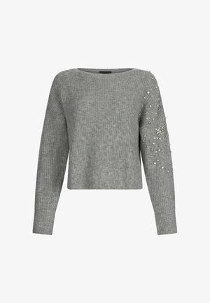 LIU JO WITH GEMSTONES - Jumper - grey