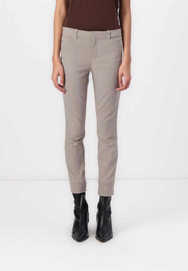 SKINNY ANKLE - Trousers - neutral plaid