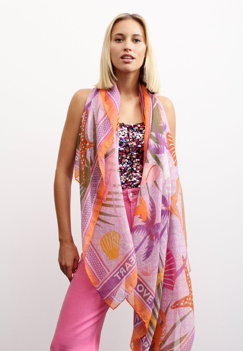 Damen Schals | Codello LOGO-SCHAL Schal lila - FL74183 Damen Schals | Codello LOGO-SCHAL Schal lila - FL74183