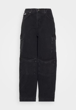 LOW RISE - TAPERED BALLOON - Vaqueros tapered - charcoal