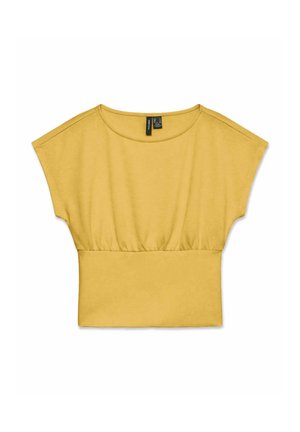 Vero Moda, BLOUSE VMSMILLA TOP - T-shirt imprimé - misted yellow