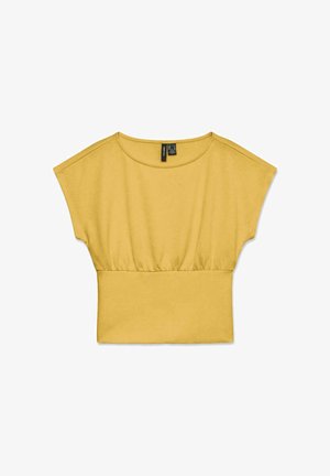 Vero Moda, BLOUSE VMSMILLA TOP - T-shirts print - misted yellow