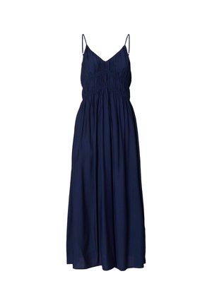 Selected, MAXI DRESS V-NECK SPAGHETTI - Jurk - ocean cavern