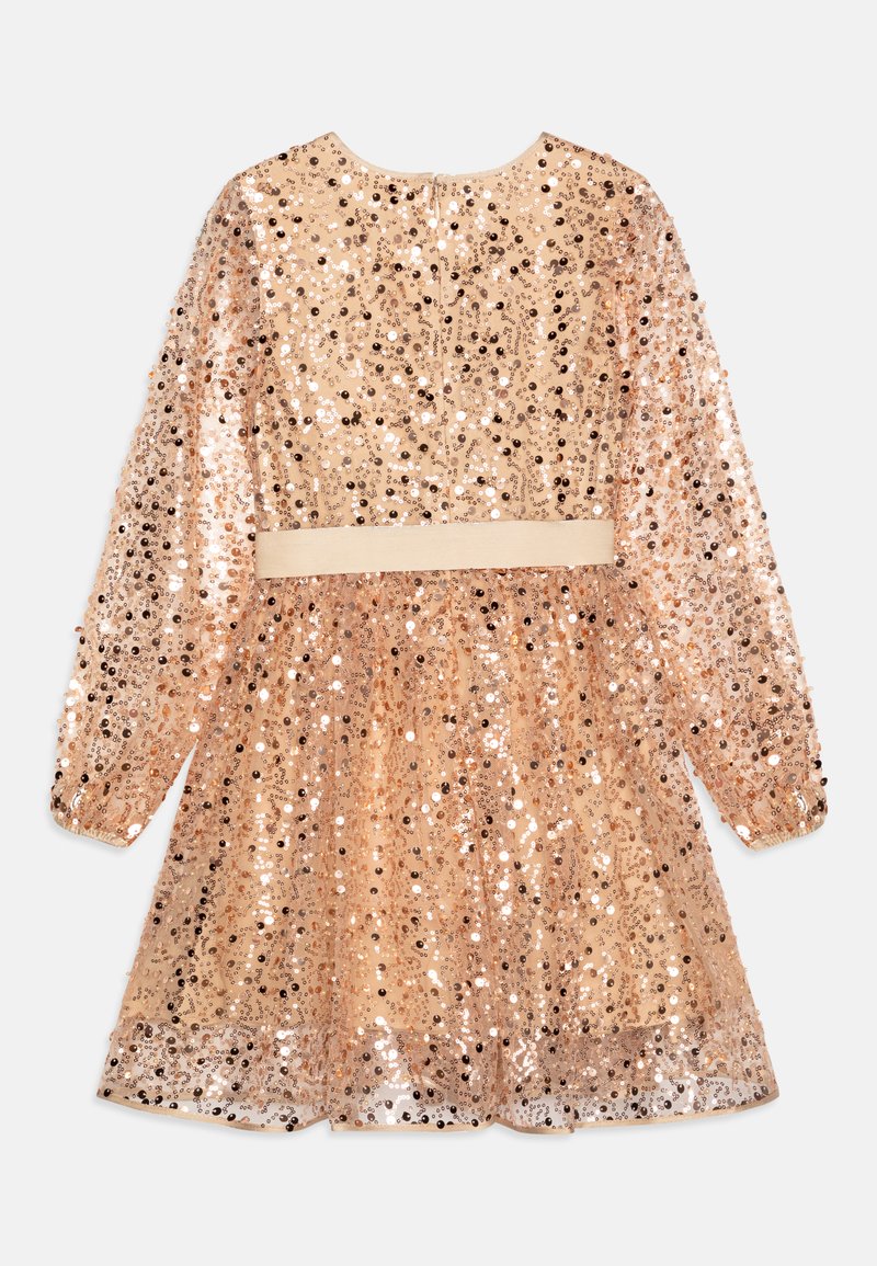 guess rose gold dress Guess JUNIOR SEQUIN DRESS - Cocktail dress / Party dress - light  beige/beige