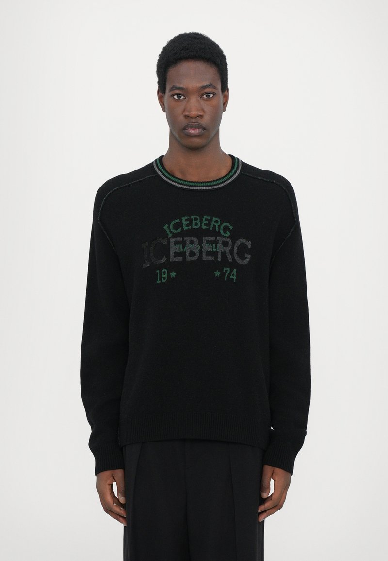Iceberg MAGLIA GIROCOLLO - Strickpullover - nero