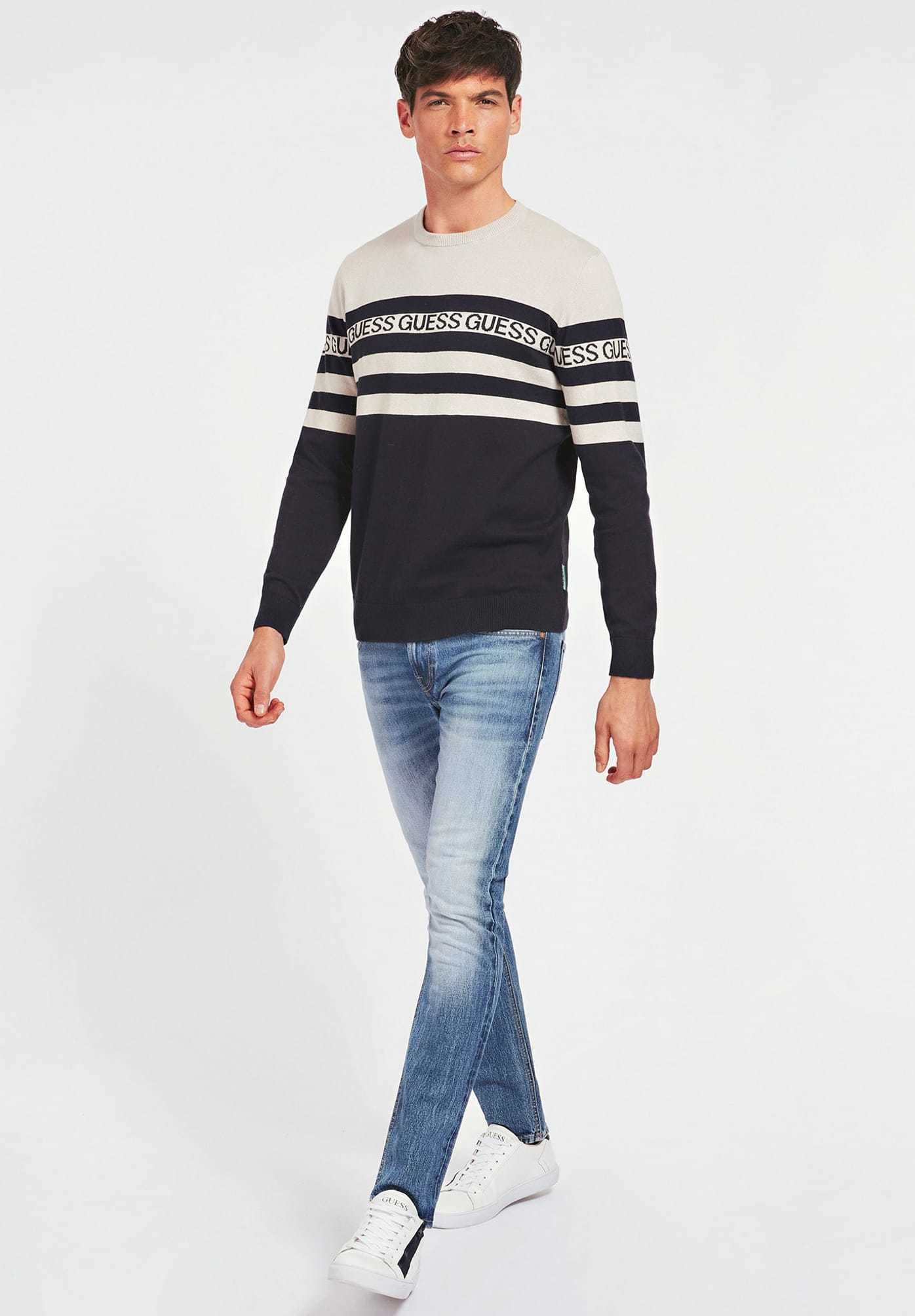guess striped jumper