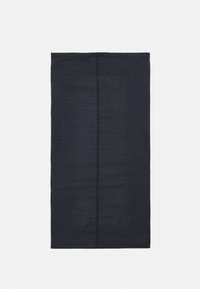 Rectangular black fabric piece with a smooth texture, featuring a central seam. Edges are stitched neatly; no patterns or accents visible.