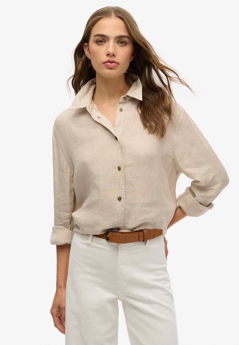 Superdry & Co CASUAL BOYFRIEND  - Blusa - pumice stone beige