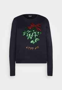 ONLY Stickad tröja - dark blue